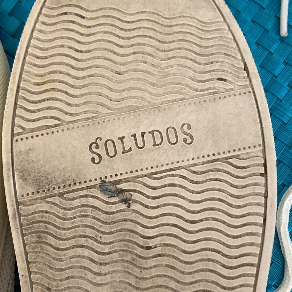 Soludos Off-White Knit Sneakers Women Size 10 - Picture 15 of 16